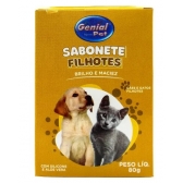 Sabonete para Cães e Gatos Filhotes com Silicone e Aloe Vera