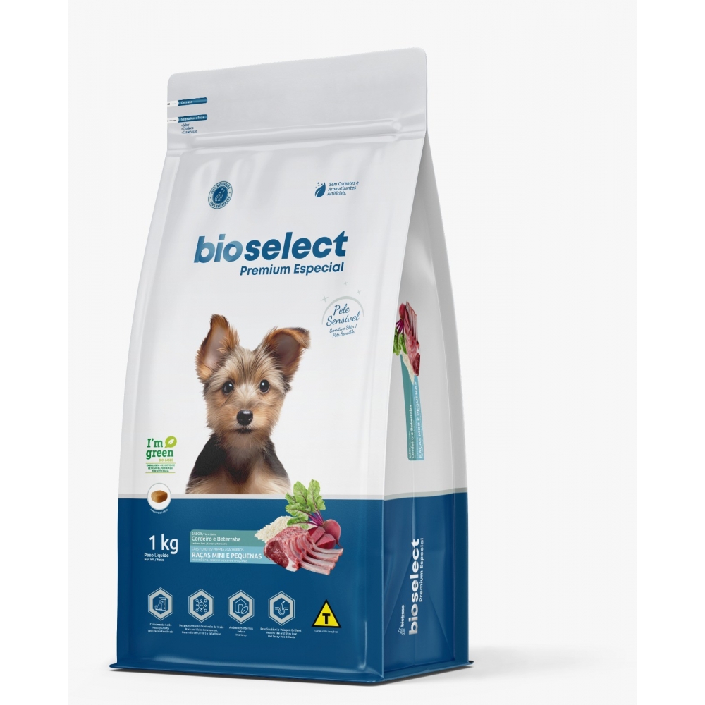 BIOSELECT Premium Ração para Raças Pequenas e Filhotes